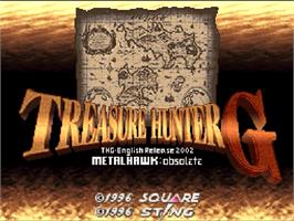 Title screen of Treasure Hunter G on the Nintendo SNES.