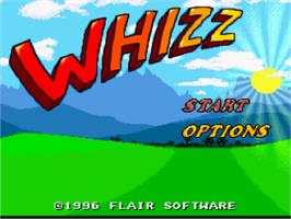 Title screen of Whizz on the Nintendo SNES.
