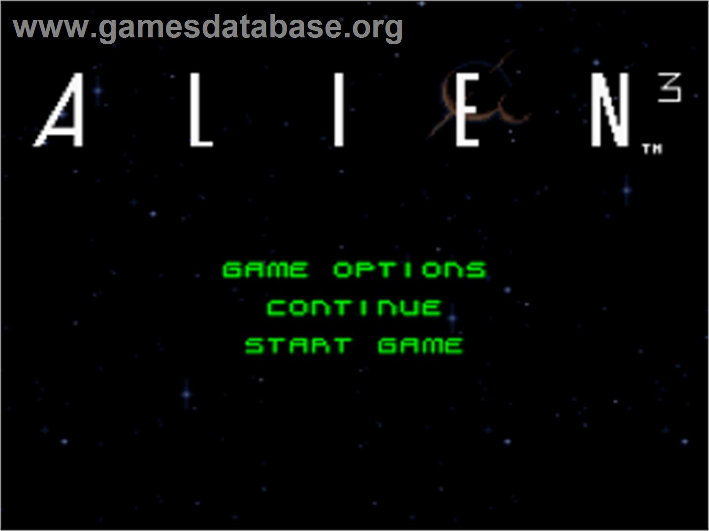 Alien³ - Nintendo SNES - Artwork - Title Screen