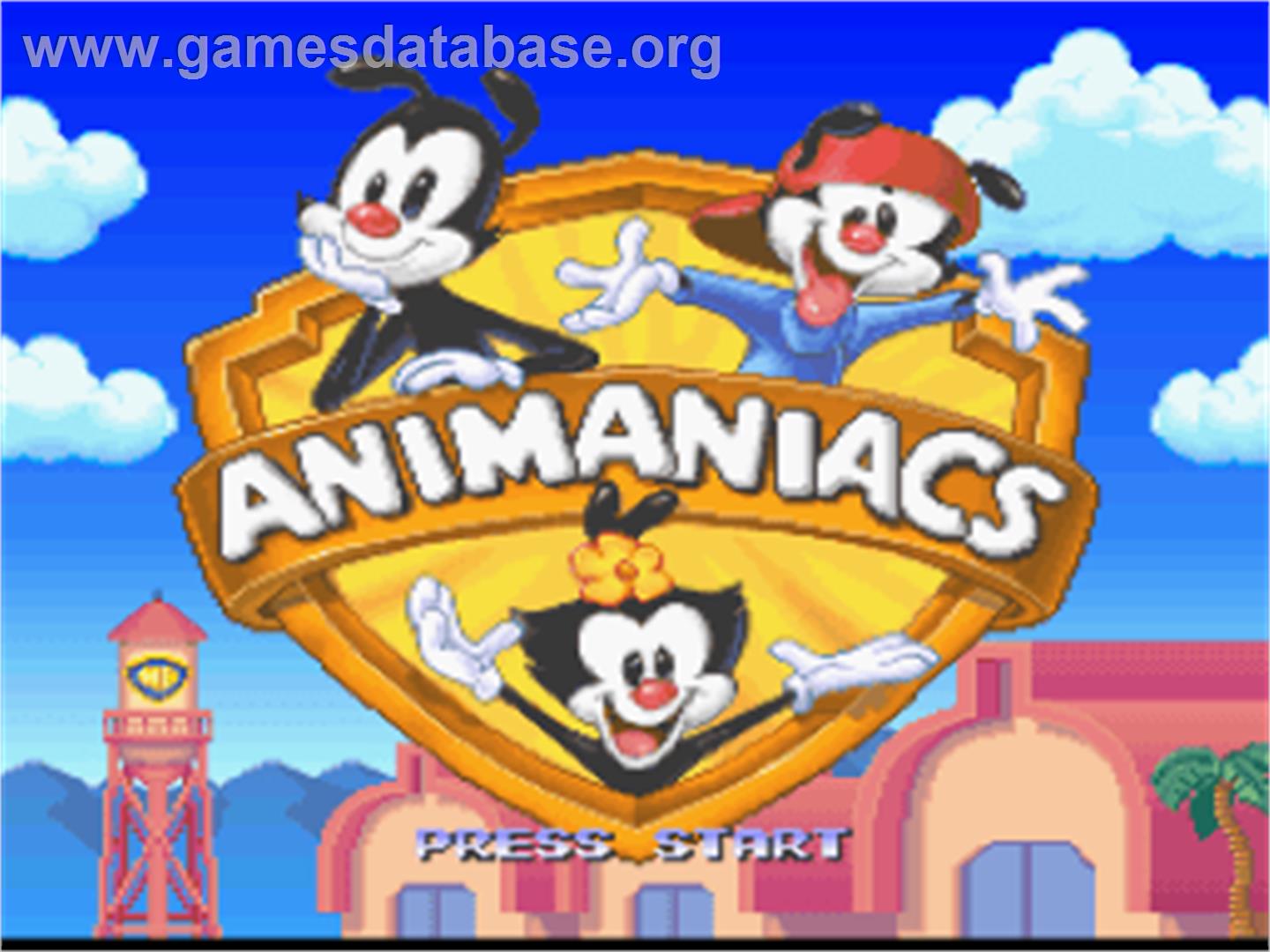 Animaniacs - Nintendo SNES - Artwork - Title Screen