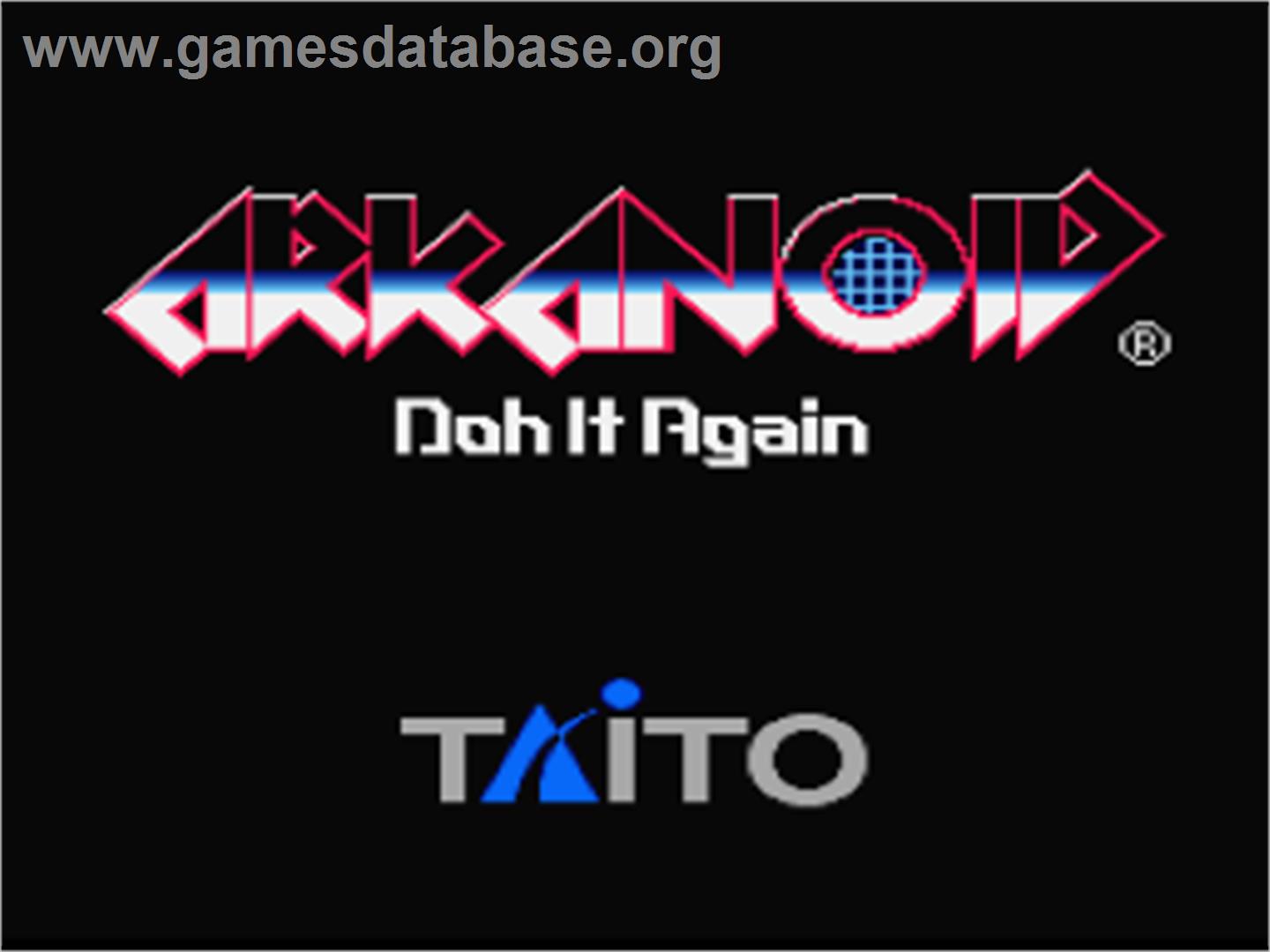 Arkanoid: Doh It Again - Nintendo SNES - Artwork - Title Screen