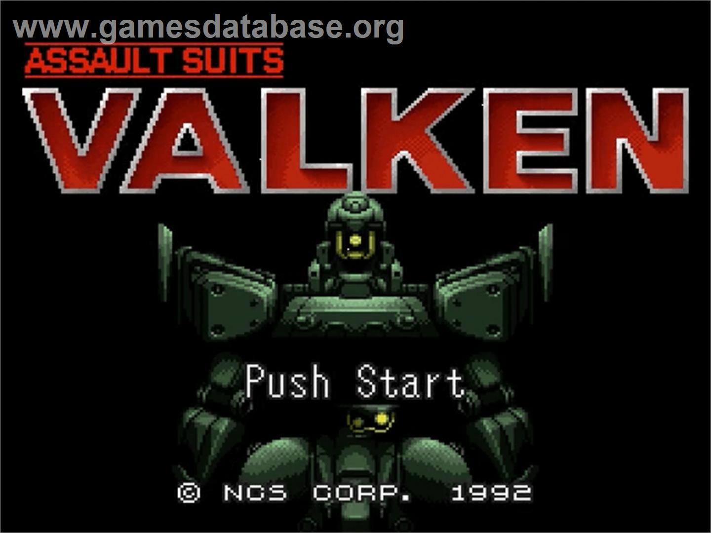 Assault Suits Valken - Nintendo SNES - Artwork - Title Screen