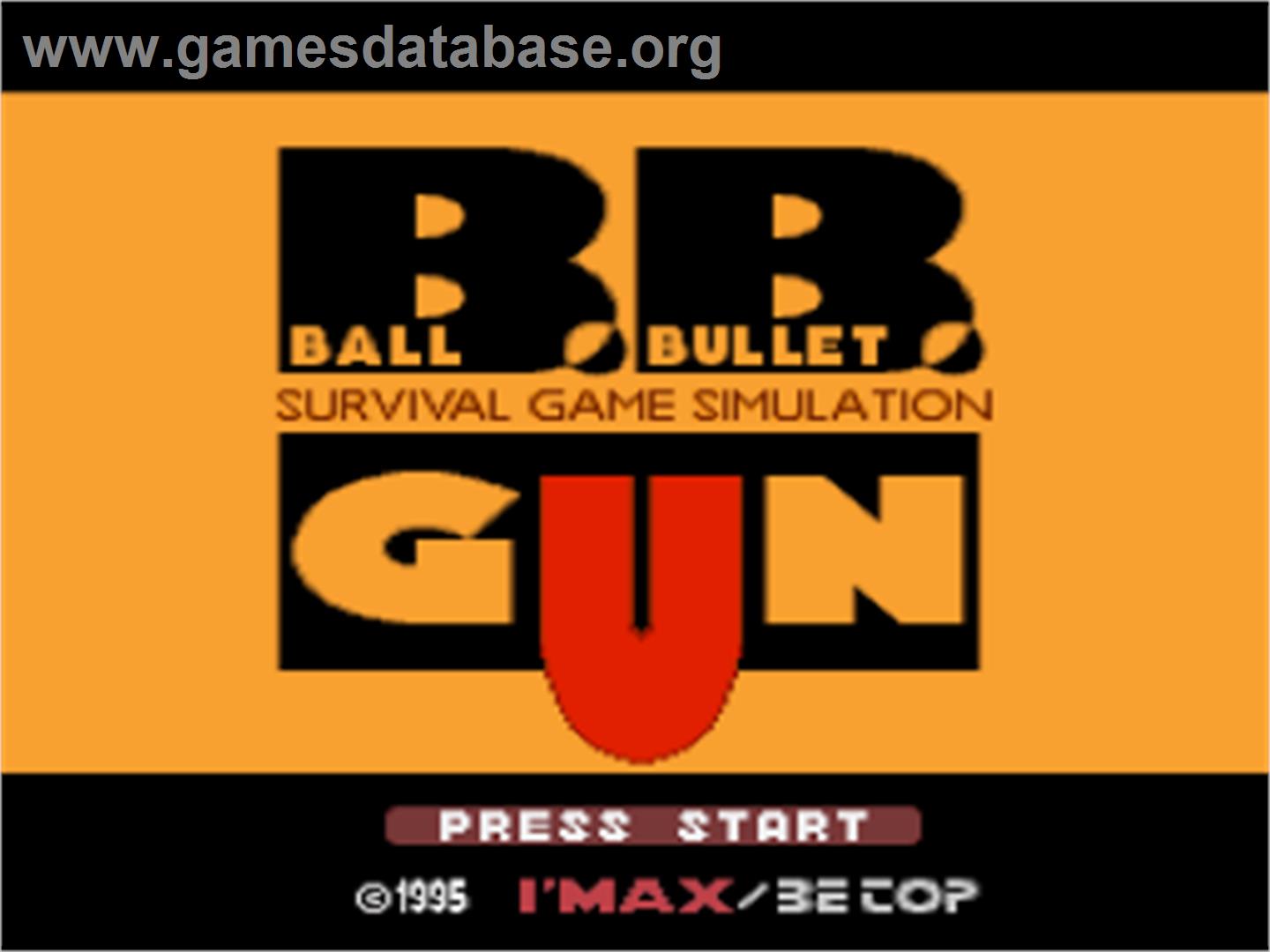Ball Bullet Gun: Survival Game Simulation - Nintendo SNES - Artwork - Title Screen