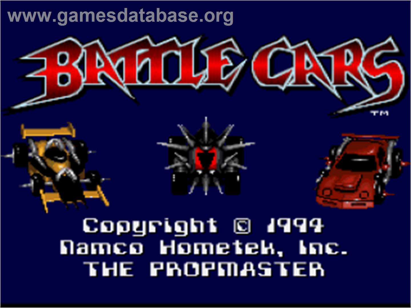Battle Cars - Nintendo SNES - Artwork - Title Screen