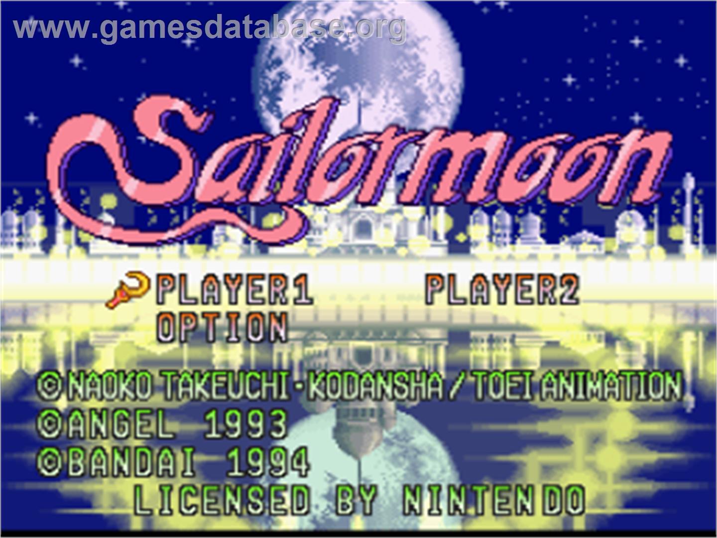 Bishoujo Senshi Sailor Moon - Nintendo SNES - Artwork - Title Screen