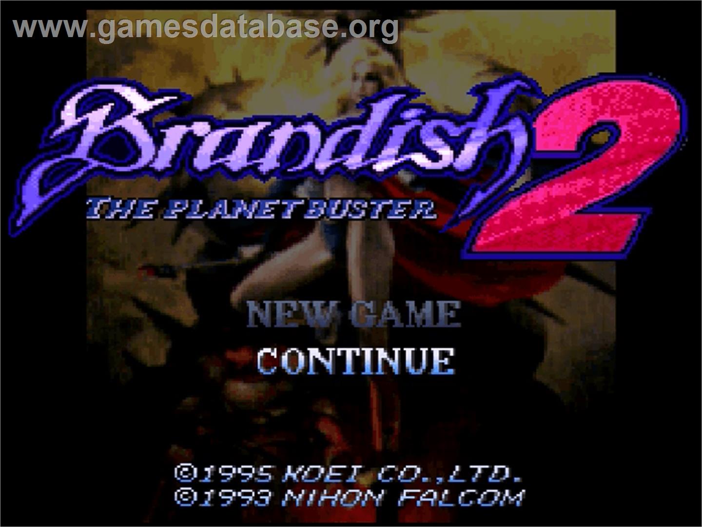 Brandish 2: The Planet Buster - Nintendo SNES - Artwork - Title Screen