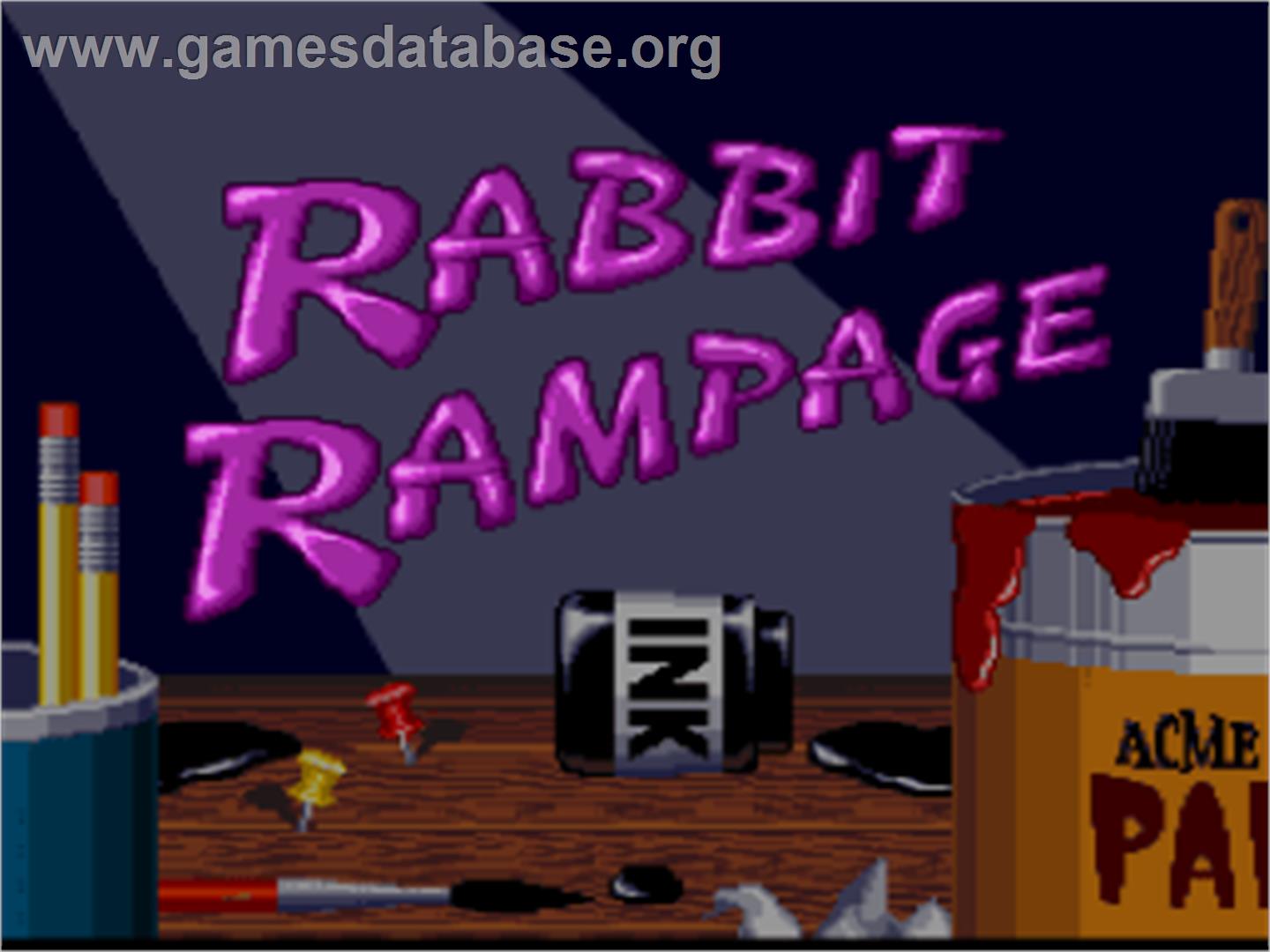 Bugs Bunny Rabbit Rampage - Nintendo SNES - Artwork - Title Screen