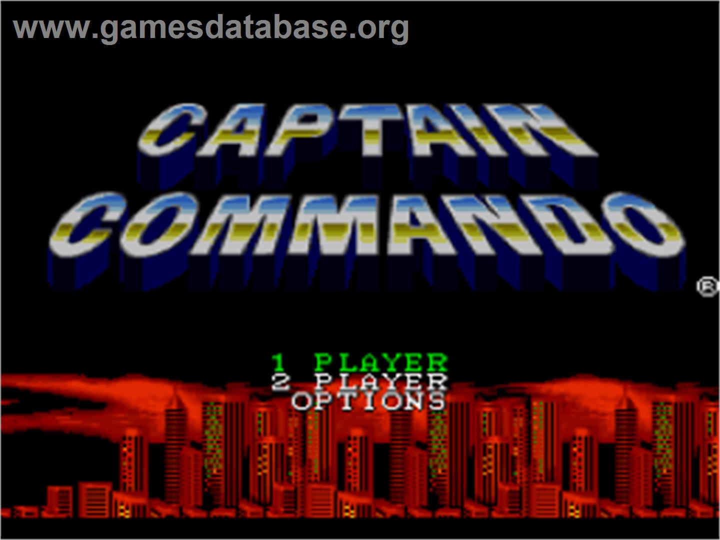 Captain Commando - Nintendo SNES - Artwork - Title Screen