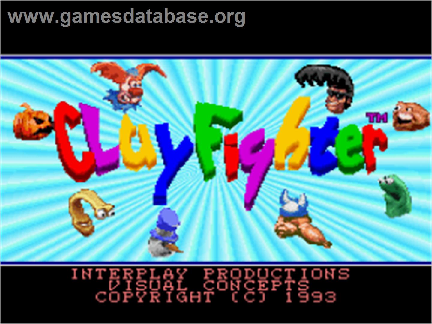 Clay Fighter: Tournament Edition - Nintendo SNES - Artwork - Title Screen