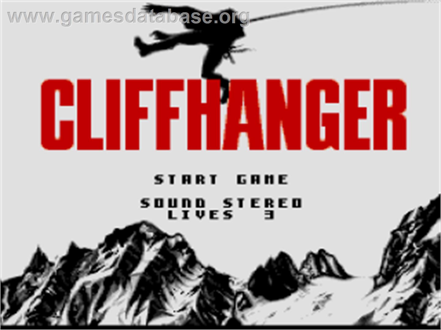 Cliffhanger - Nintendo SNES - Artwork - Title Screen