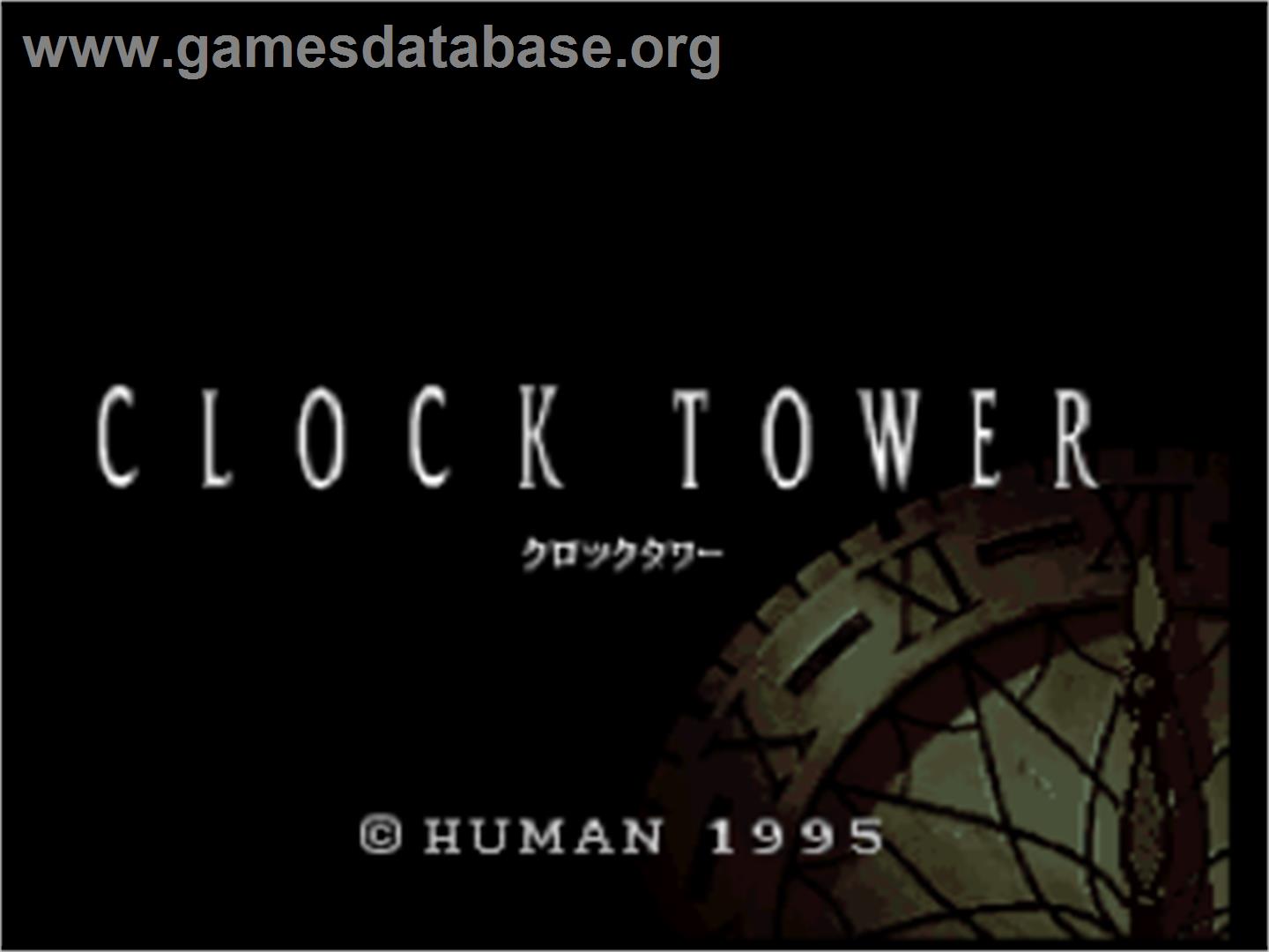 Clock Tower - Nintendo SNES - Artwork - Title Screen