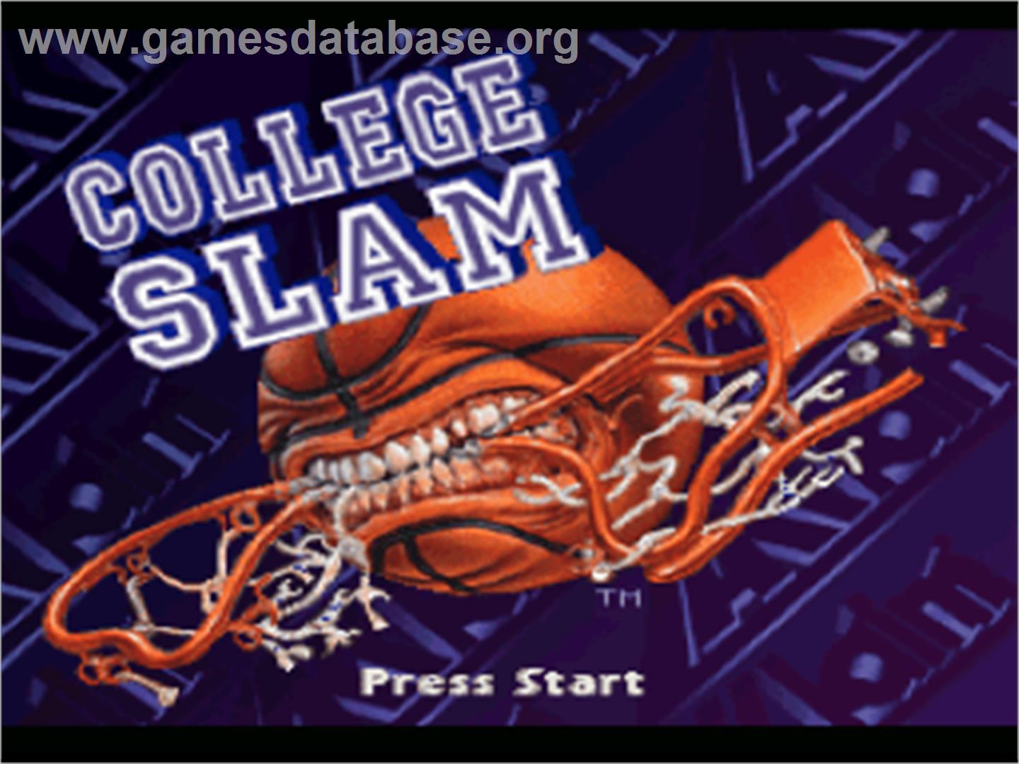 College Slam - Nintendo SNES - Artwork - Title Screen