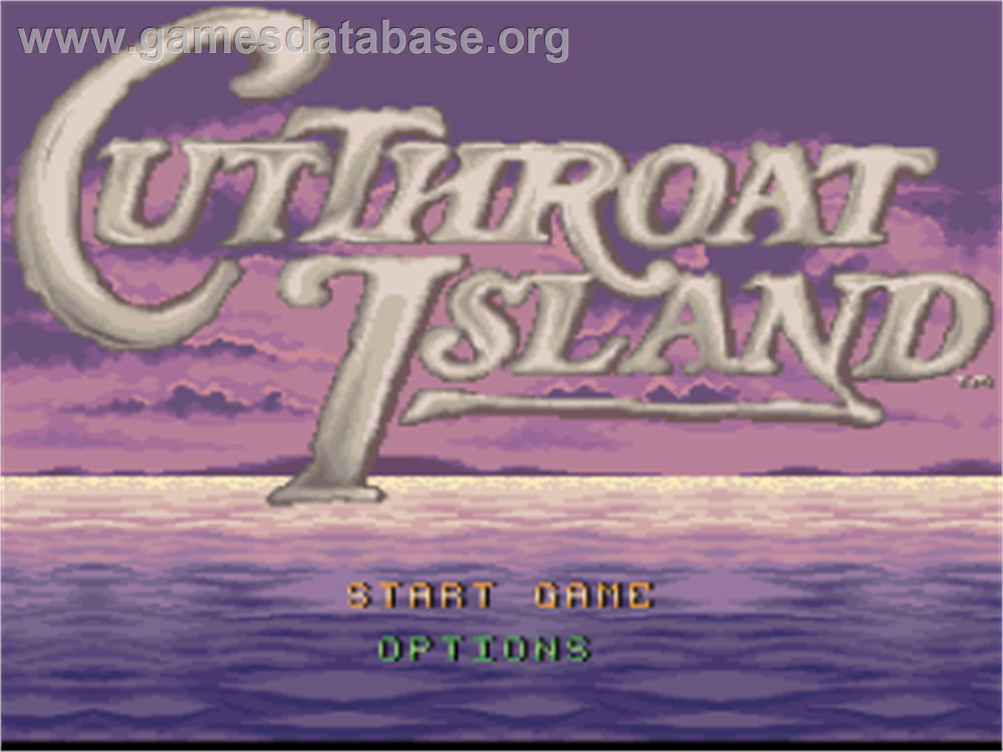 Cutthroat Island - Nintendo SNES - Artwork - Title Screen
