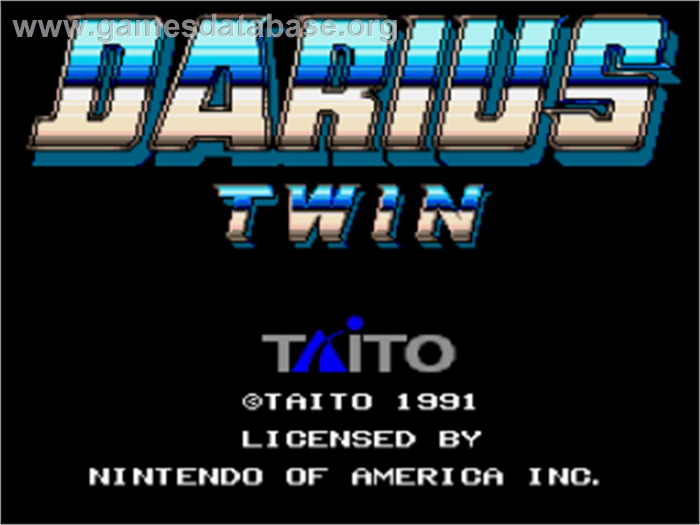 Darius Twin - Nintendo SNES - Artwork - Title Screen