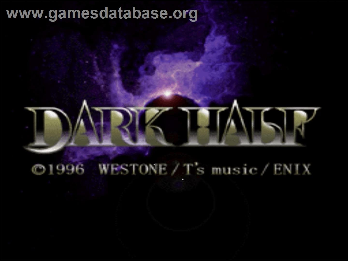 Dark Half - Nintendo SNES - Artwork - Title Screen