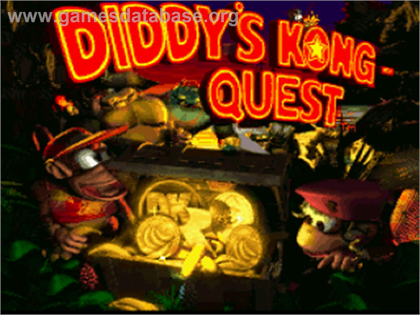 Donkey Kong Country 2: Diddy's Kong Quest - Nintendo SNES - Artwork - Title Screen