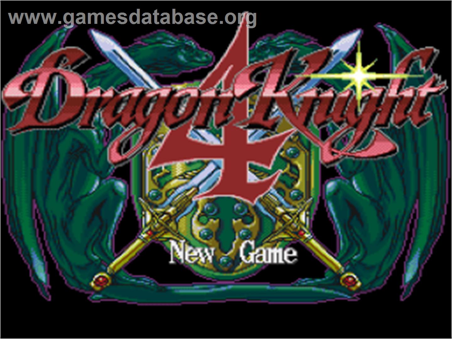 Dragon Knight 4 - Nintendo SNES - Artwork - Title Screen