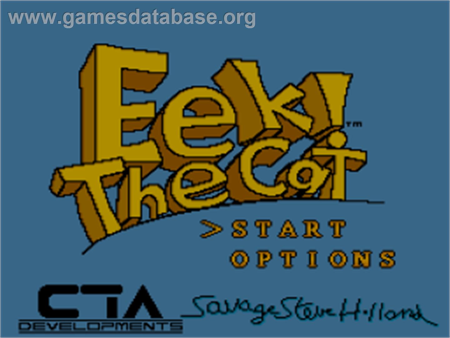 Eek! the Cat - Nintendo SNES - Artwork - Title Screen