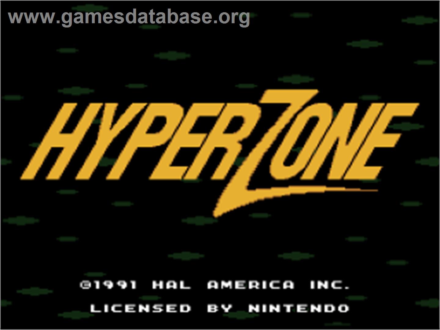HyperZone - Nintendo SNES - Artwork - Title Screen