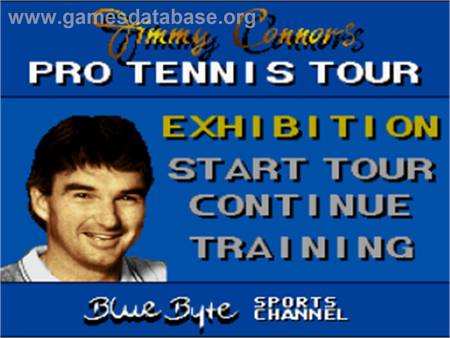 Jimmy Connors Pro Tennis Tour - Nintendo SNES - Artwork - Title Screen