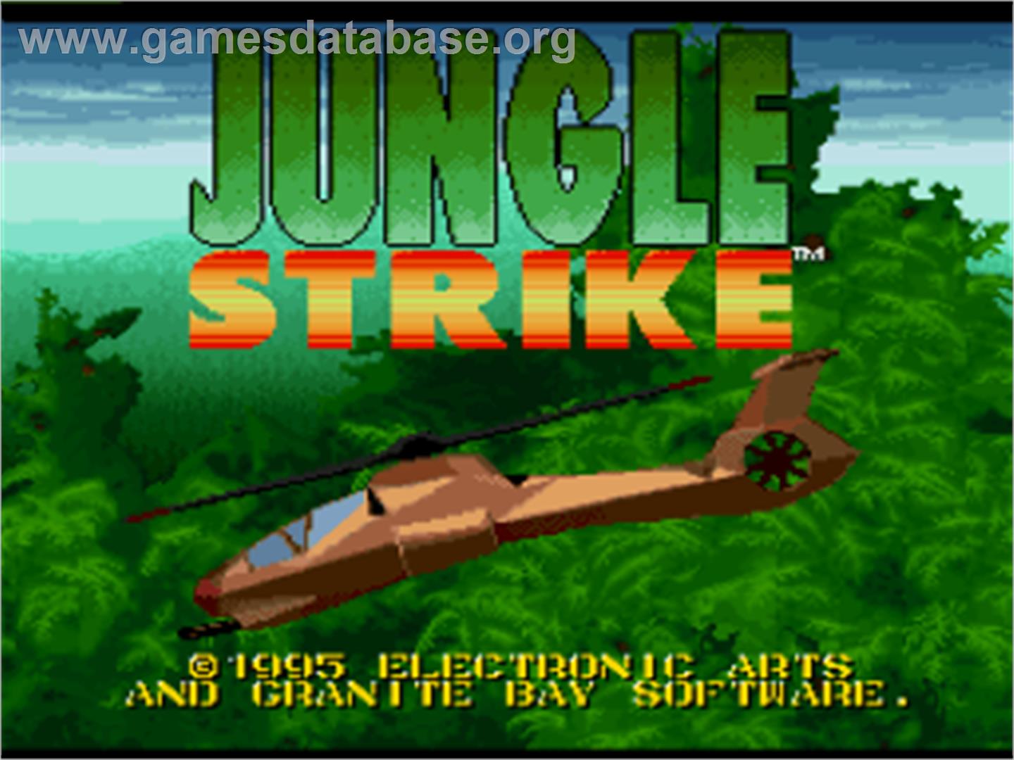 Jungle Strike - Nintendo SNES - Artwork - Title Screen