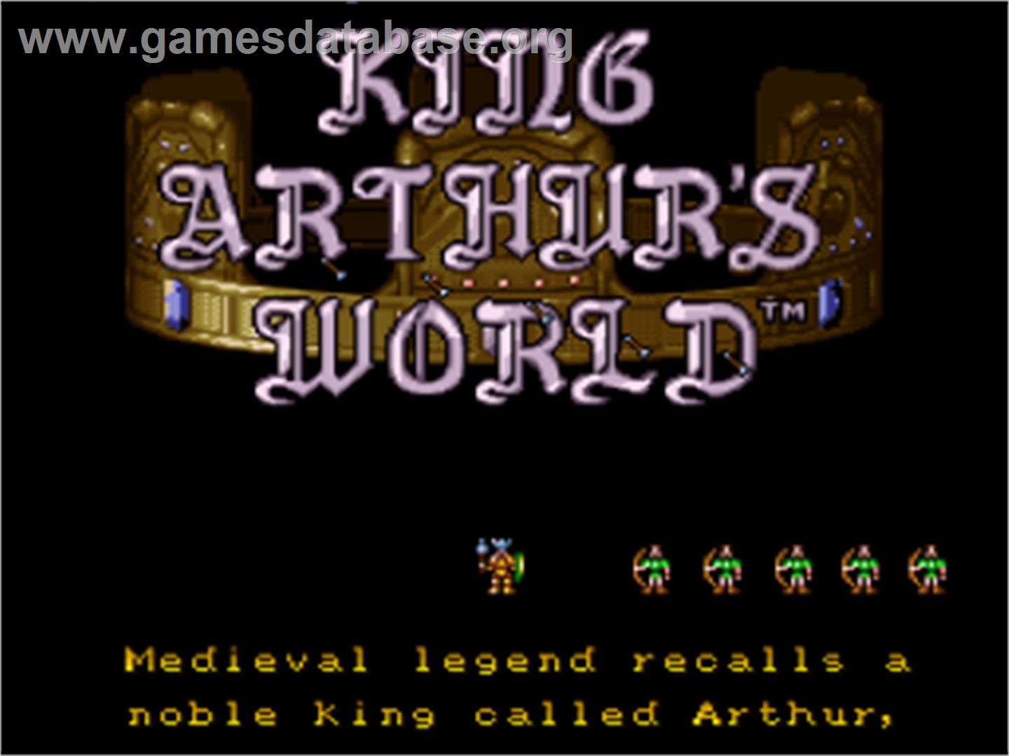 King Arthur's World - Nintendo SNES - Artwork - Title Screen