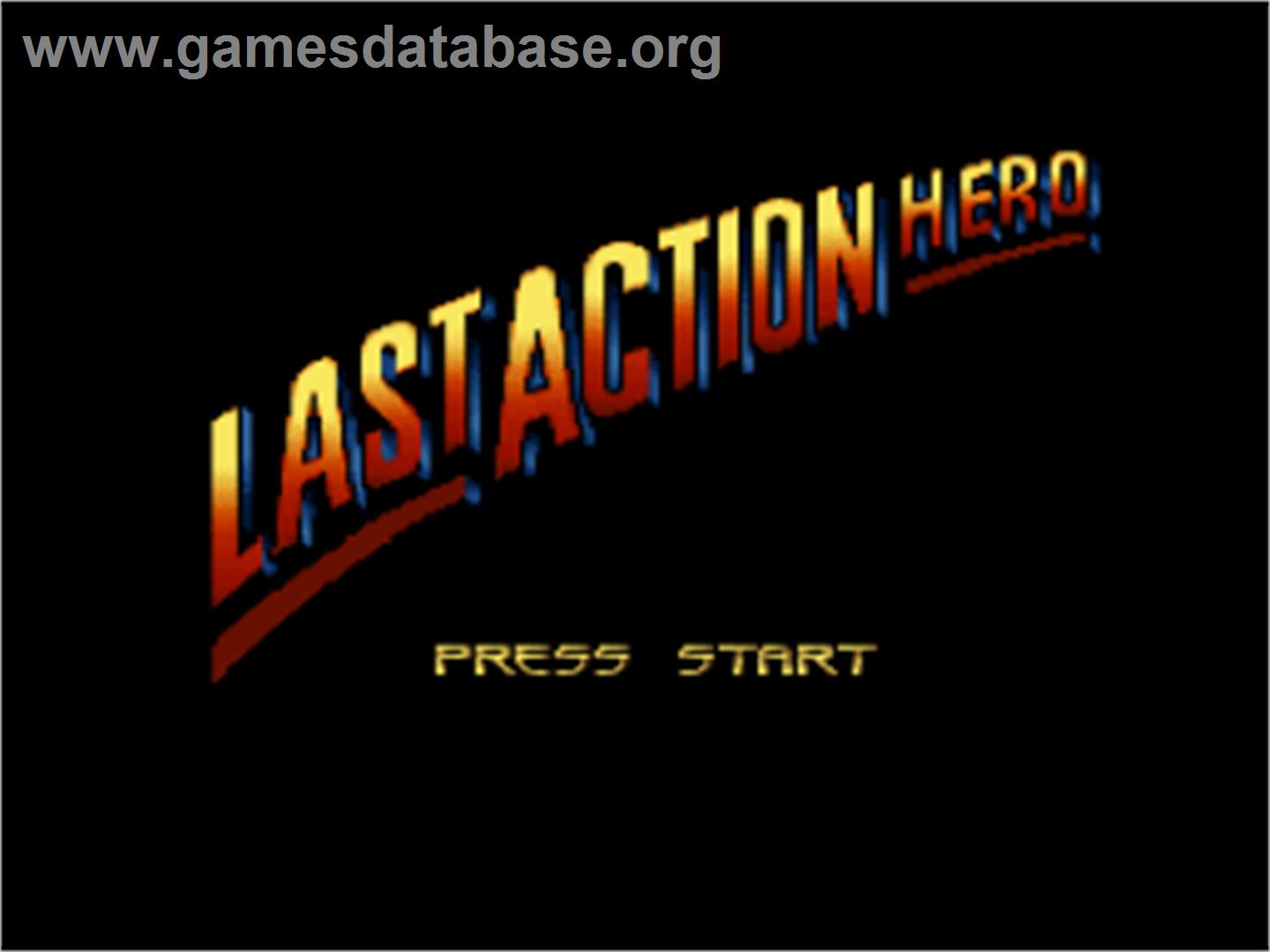 Last Action Hero - Nintendo SNES - Artwork - Title Screen