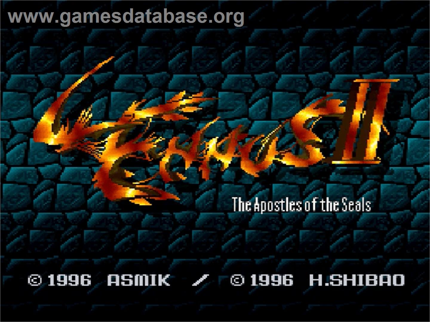 Lennus II: Fuuin no Shito - Nintendo SNES - Artwork - Title Screen