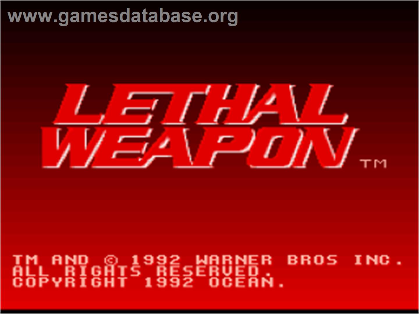 Lethal Weapon - Nintendo SNES - Artwork - Title Screen