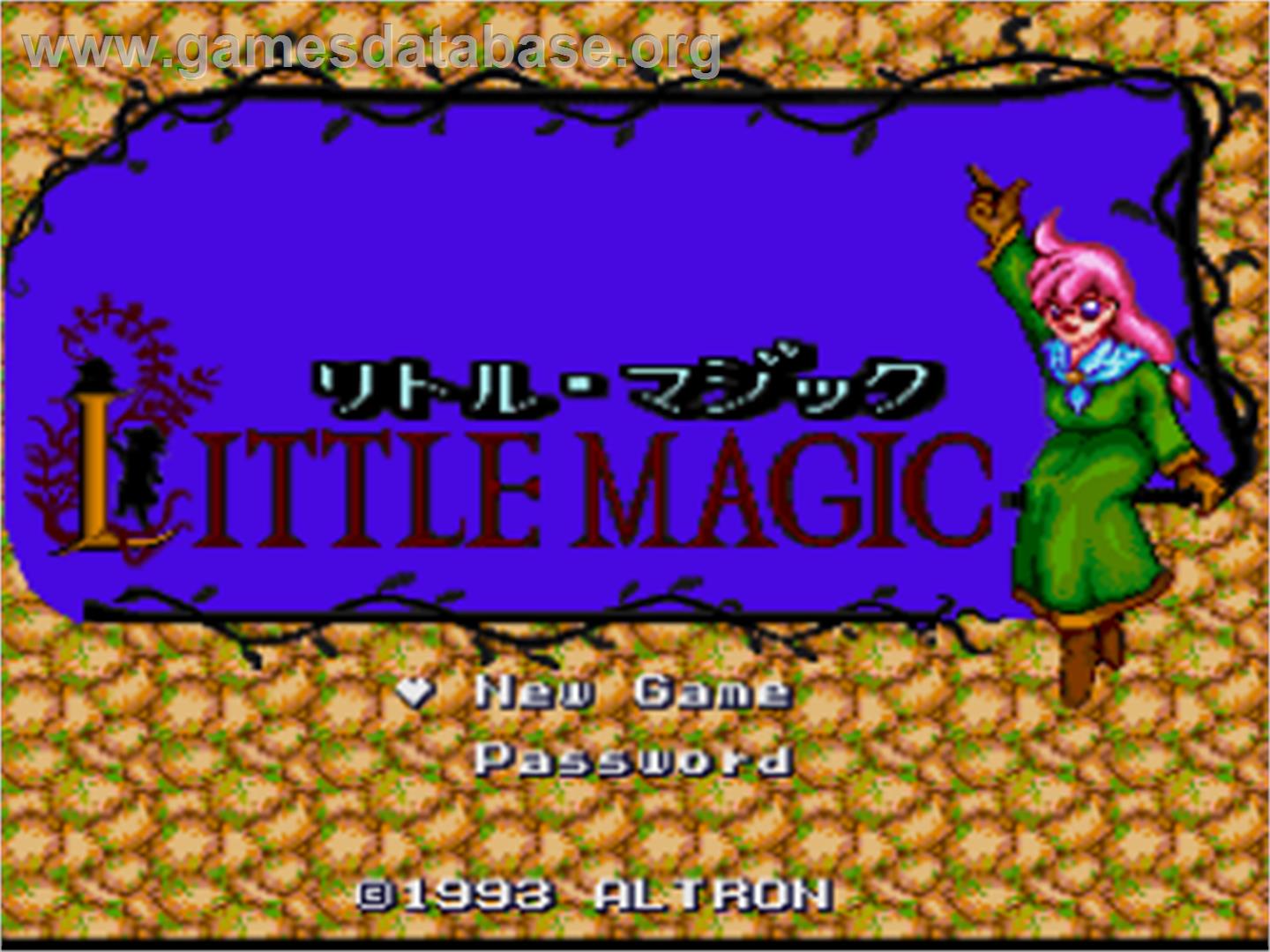 Little Magic - Nintendo SNES - Artwork - Title Screen