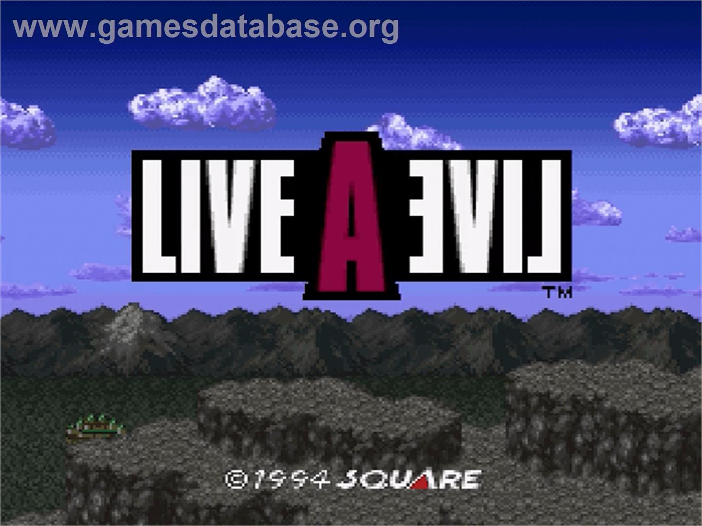 Live a Live - Nintendo SNES - Artwork - Title Screen