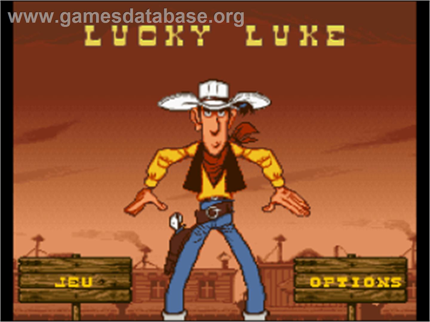 Lucky Luke - Nintendo SNES - Artwork - Title Screen