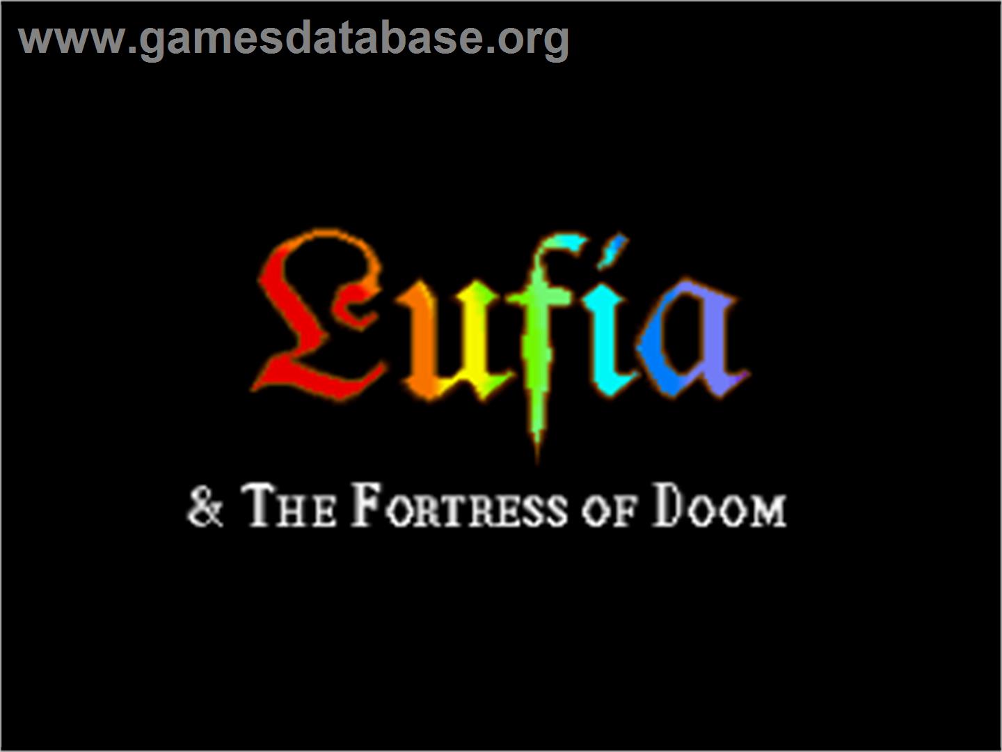 Lufia & the Fortress of Doom - Nintendo SNES - Artwork - Title Screen