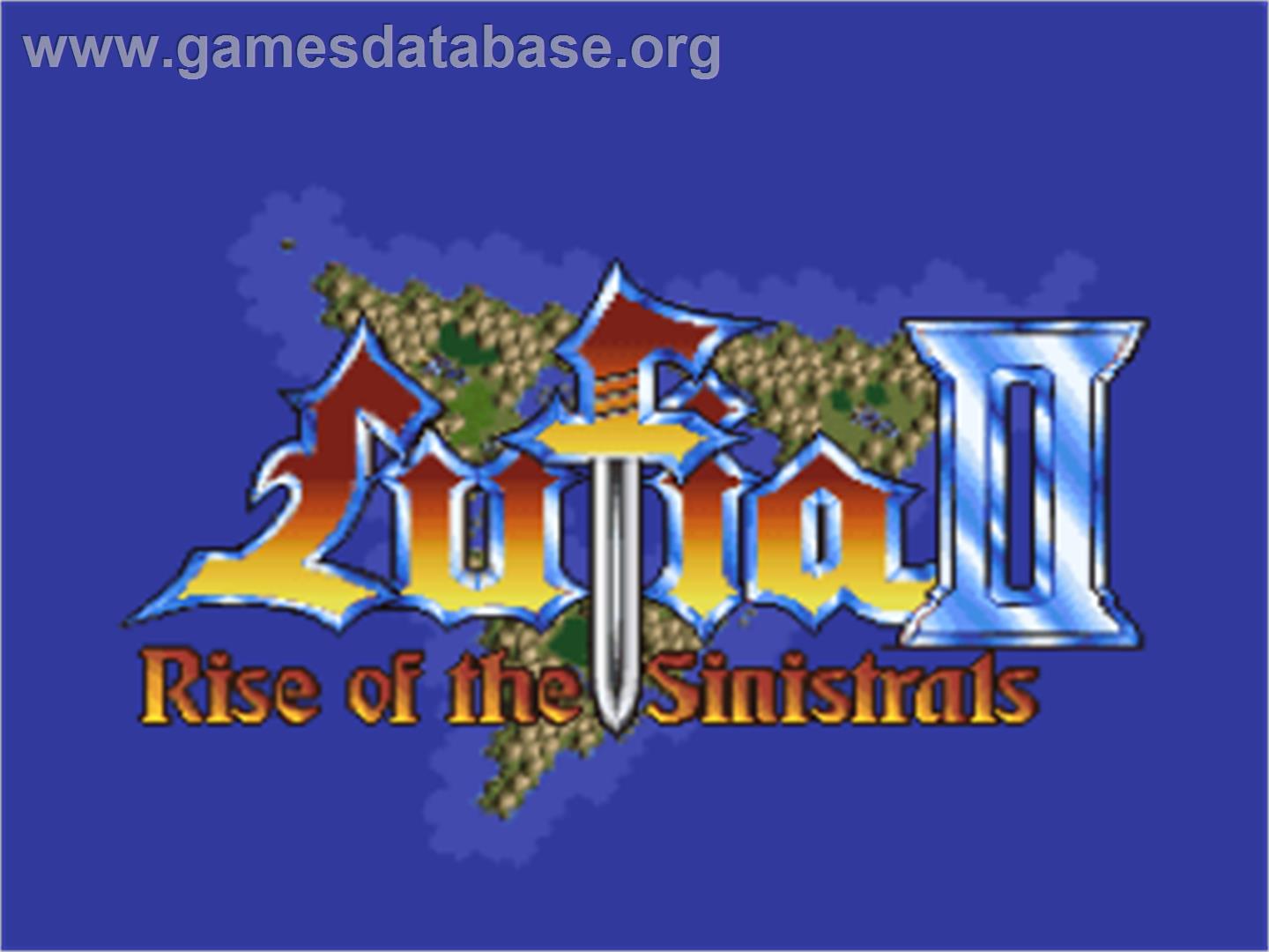 Lufia II: Rise of the Sinistrals - Nintendo SNES - Artwork - Title Screen