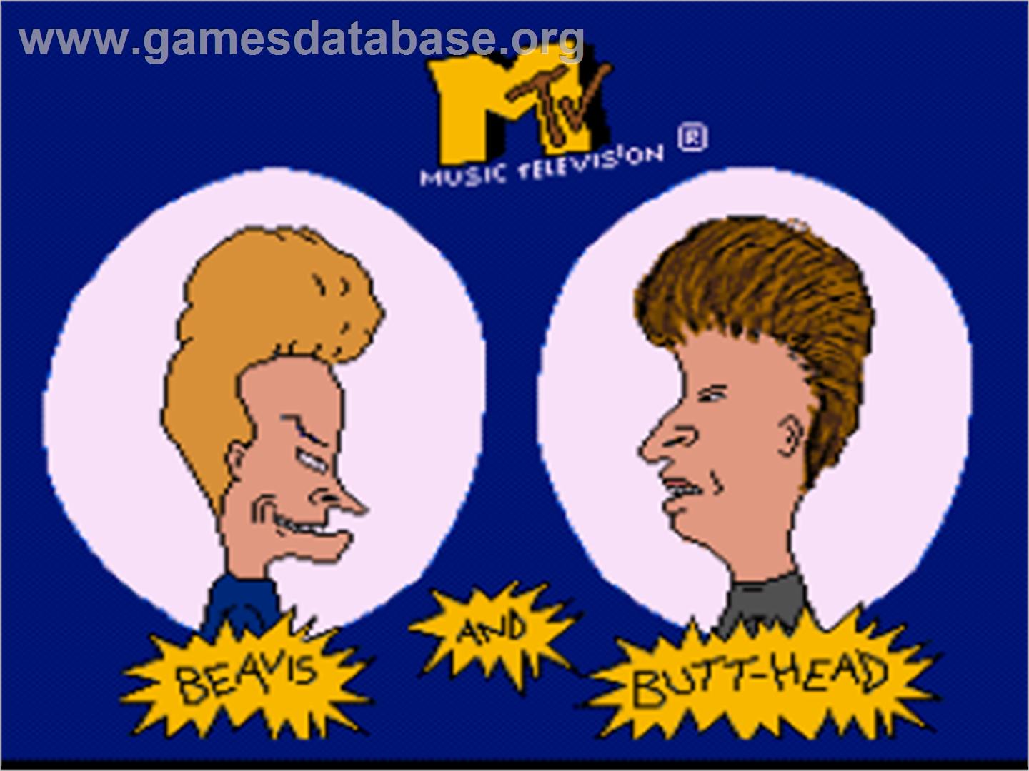 MTV's Beavis and Butt-Head - Nintendo SNES - Artwork - Title Screen