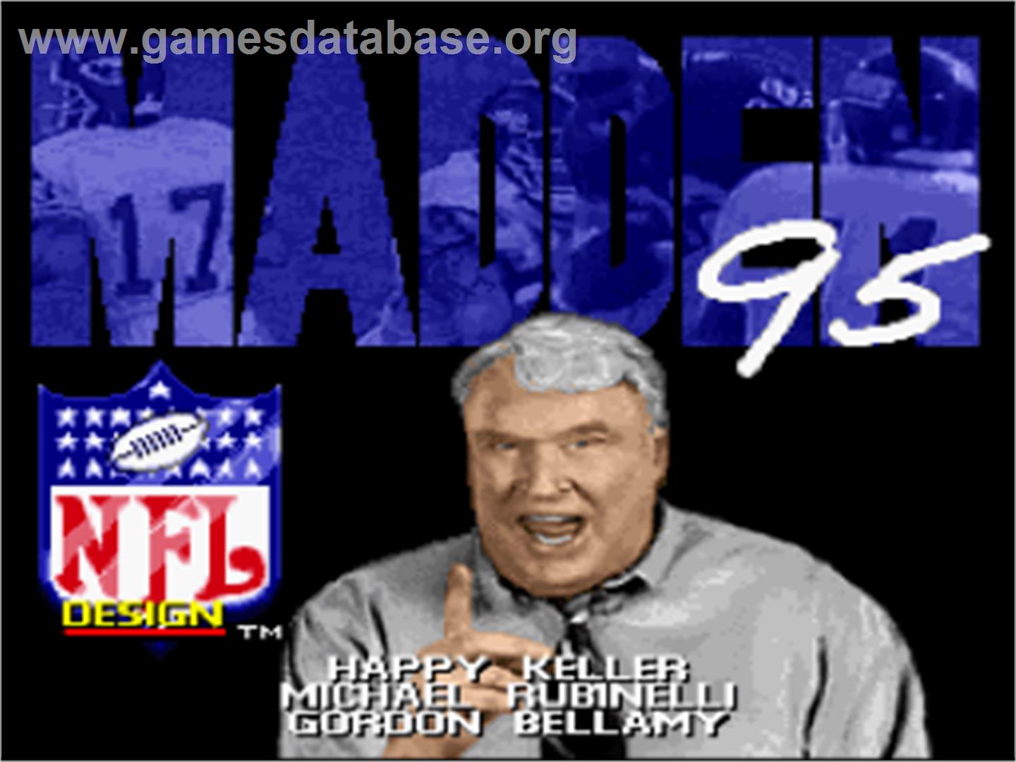 Madden NFL '95 - Nintendo SNES - Artwork - Title Screen