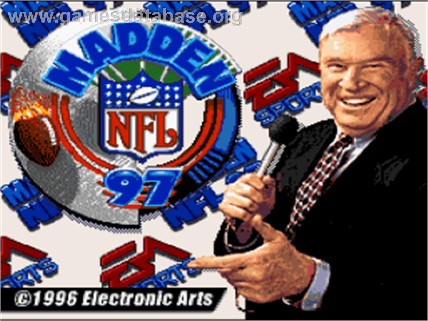 Madden NFL '97 - Nintendo SNES - Artwork - Title Screen