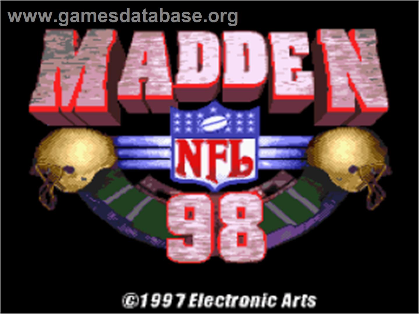 Madden NFL '98 - Nintendo SNES - Artwork - Title Screen