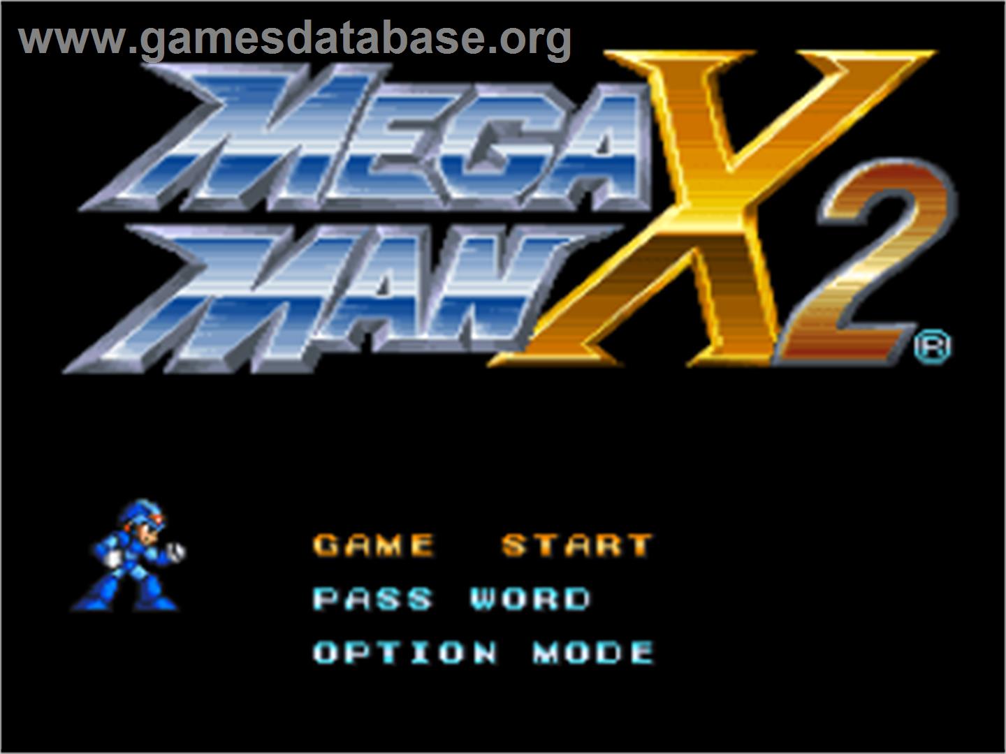 Mega Man X2 - Nintendo SNES - Artwork - Title Screen