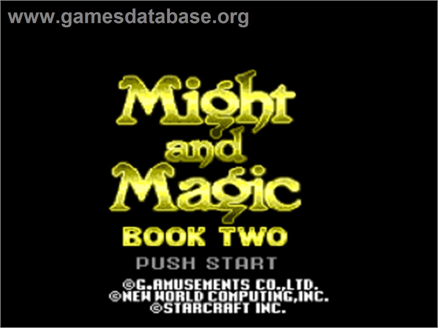Might and Magic II: Gates to Another World - Nintendo SNES - Artwork - Title Screen