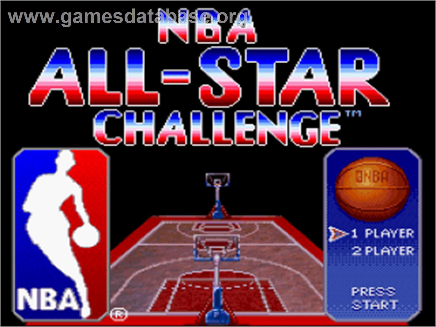 NBA All-Star Challenge - Nintendo SNES - Artwork - Title Screen