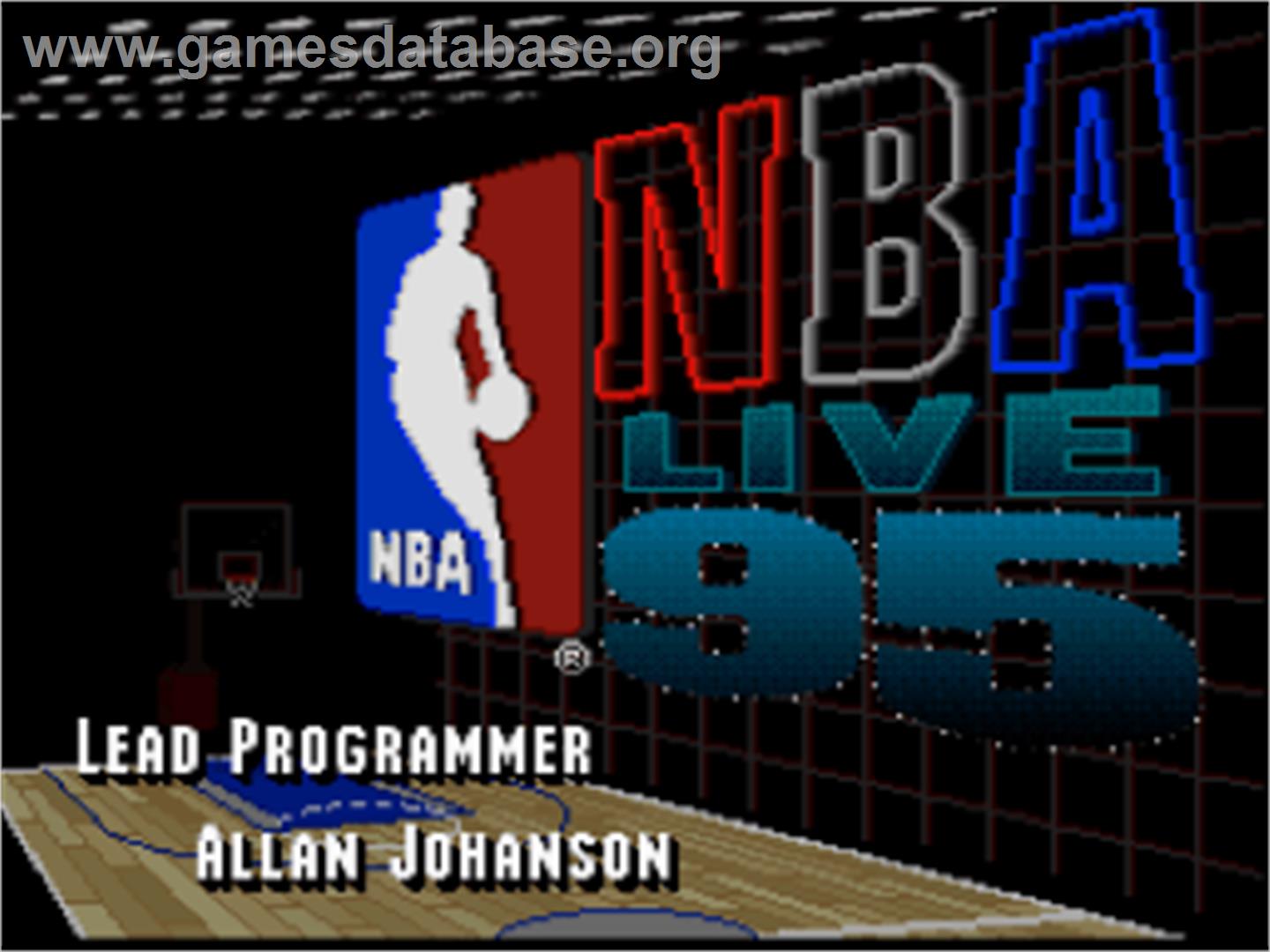 NBA Live '95 - Nintendo SNES - Artwork - Title Screen