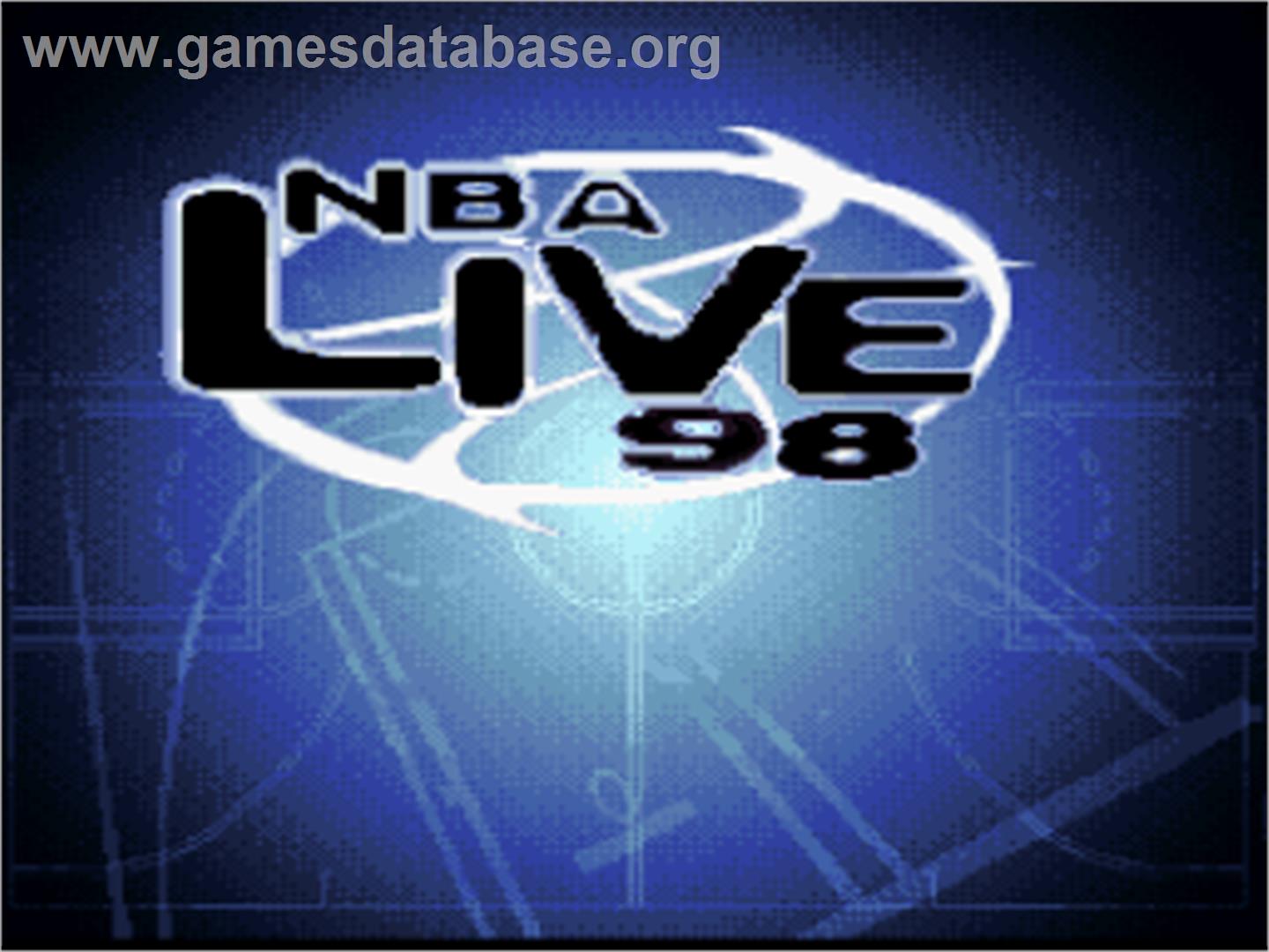 NBA Live '98 - Nintendo SNES - Artwork - Title Screen