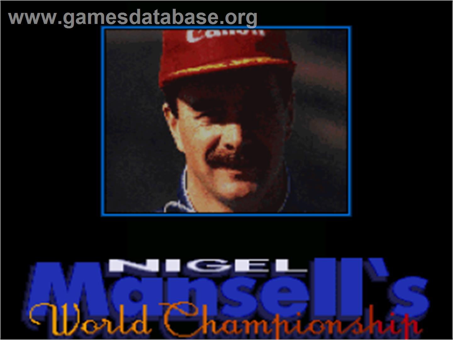 Nigel Mansell's World Championship - Nintendo SNES - Artwork - Title Screen