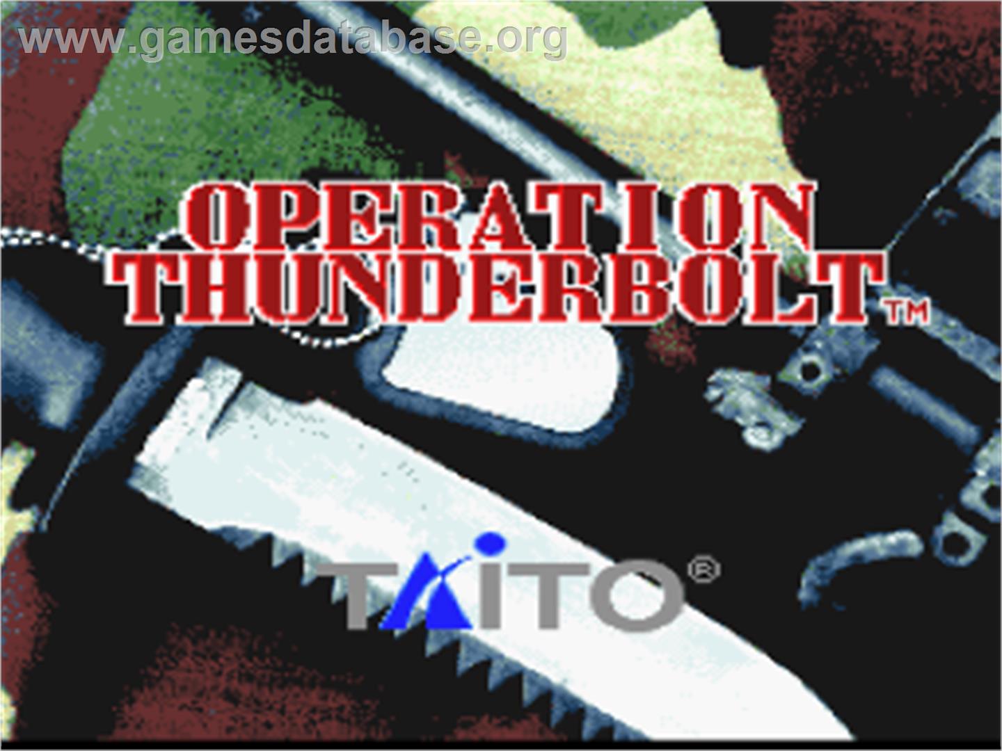Operation Thunderbolt - Nintendo SNES - Artwork - Title Screen