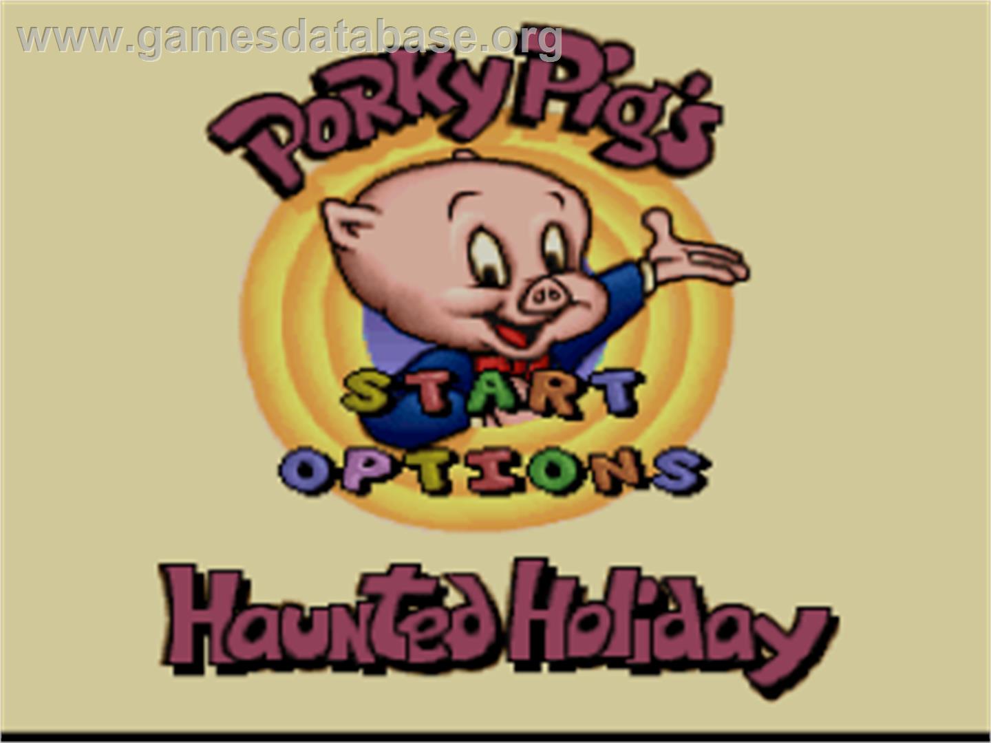 Porky Pig's Haunted Holiday - Nintendo SNES - Artwork - Title Screen