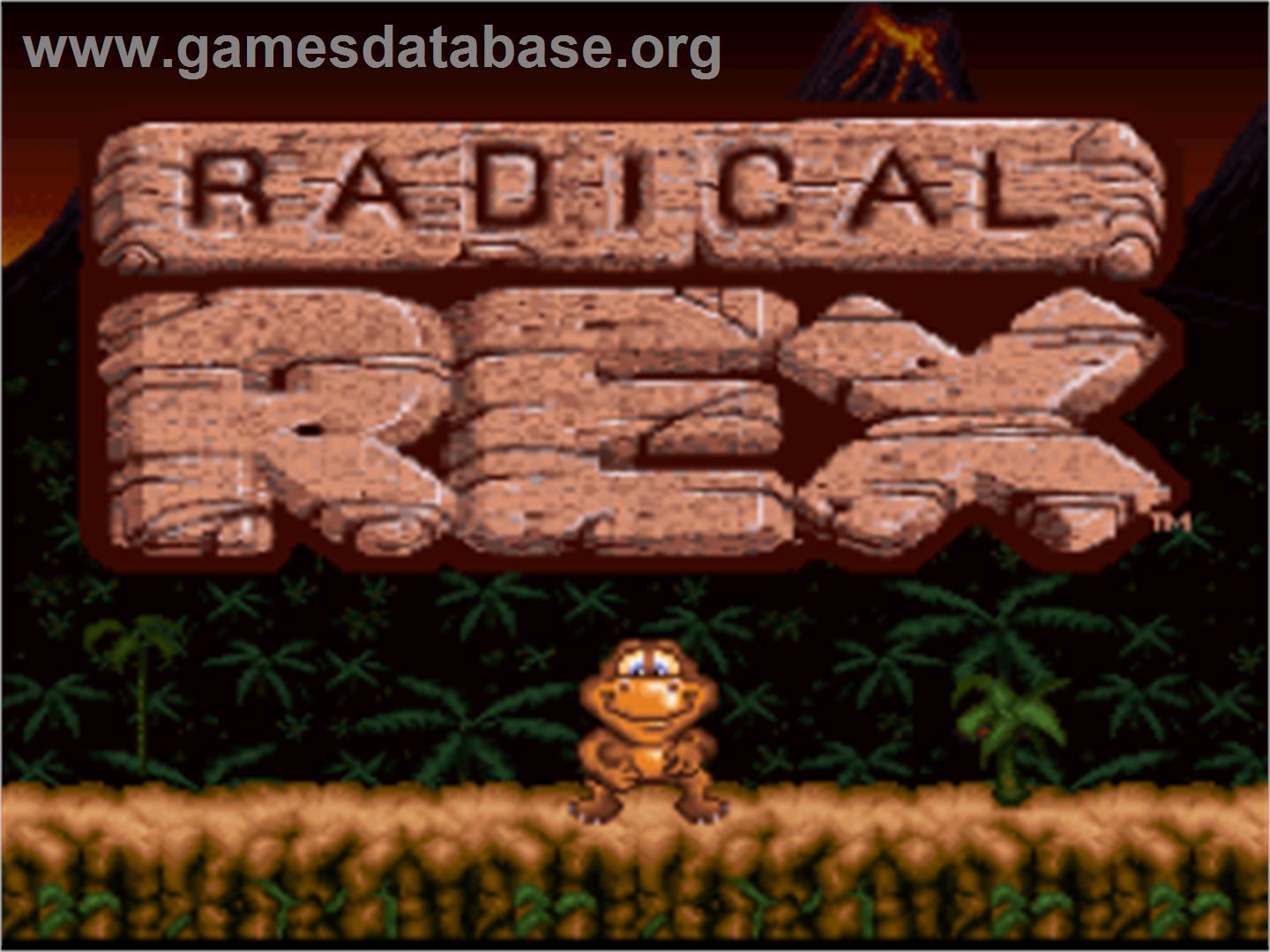 Radical Rex - Nintendo SNES - Artwork - Title Screen