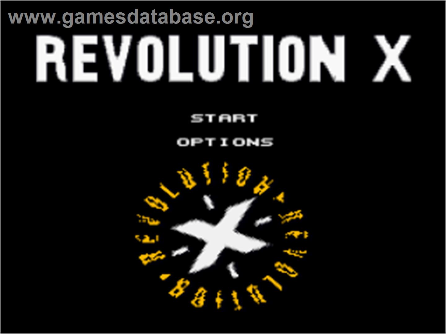 Revolution X - Nintendo SNES - Artwork - Title Screen