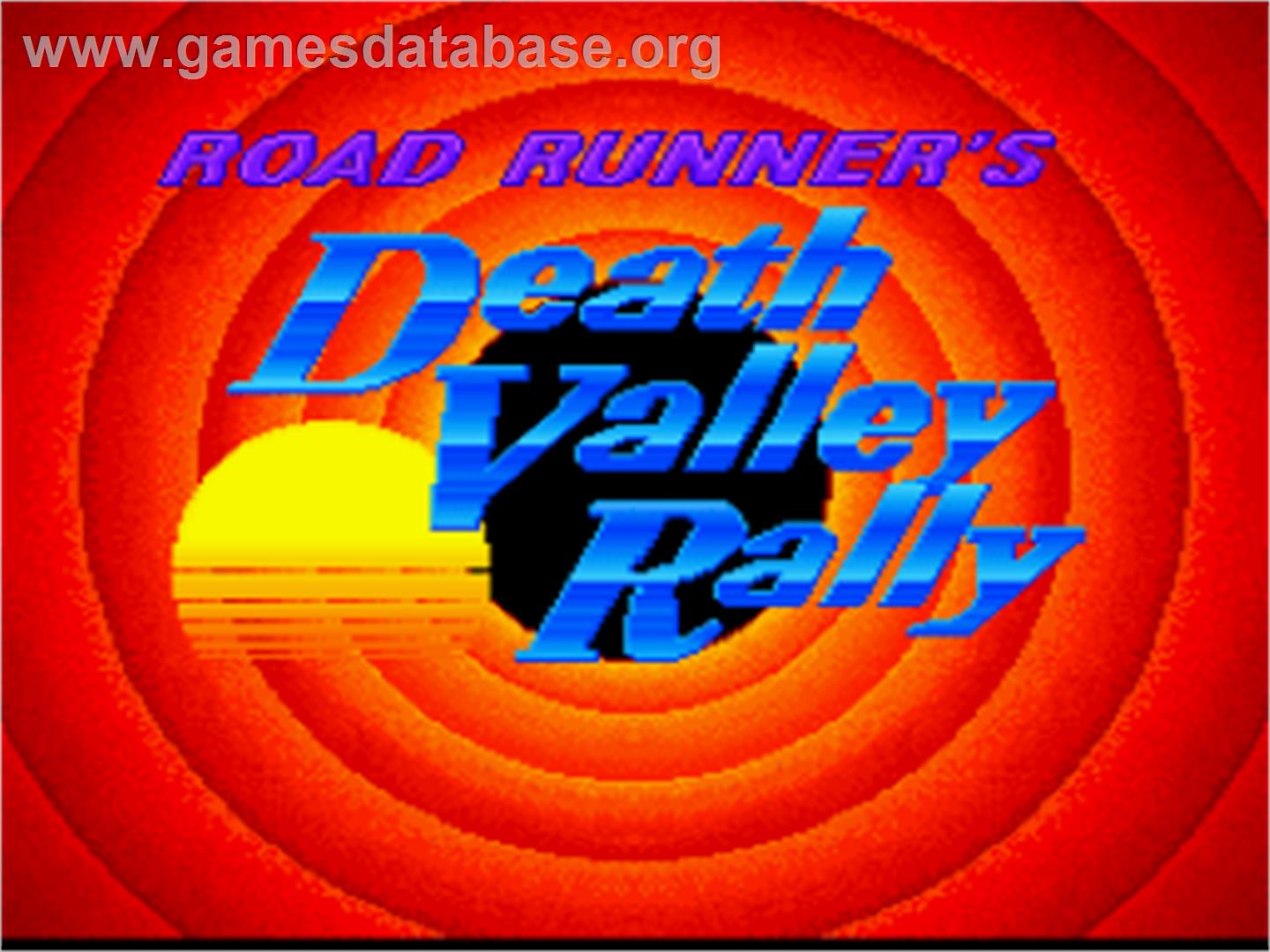 Road Runner's Death Valley Rally - Nintendo SNES - Artwork - Title Screen