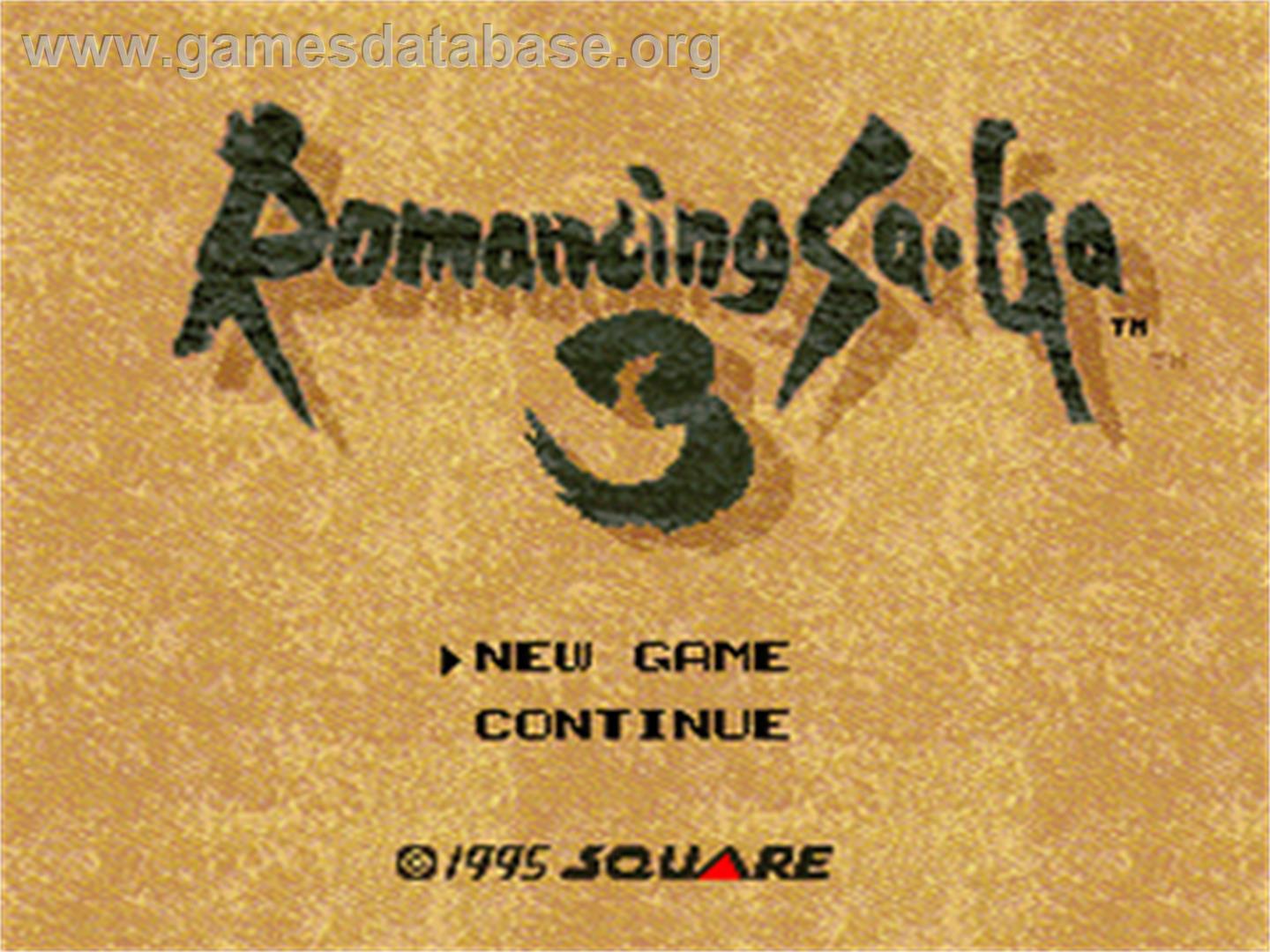 Romancing SaGa 3 - Nintendo SNES - Artwork - Title Screen
